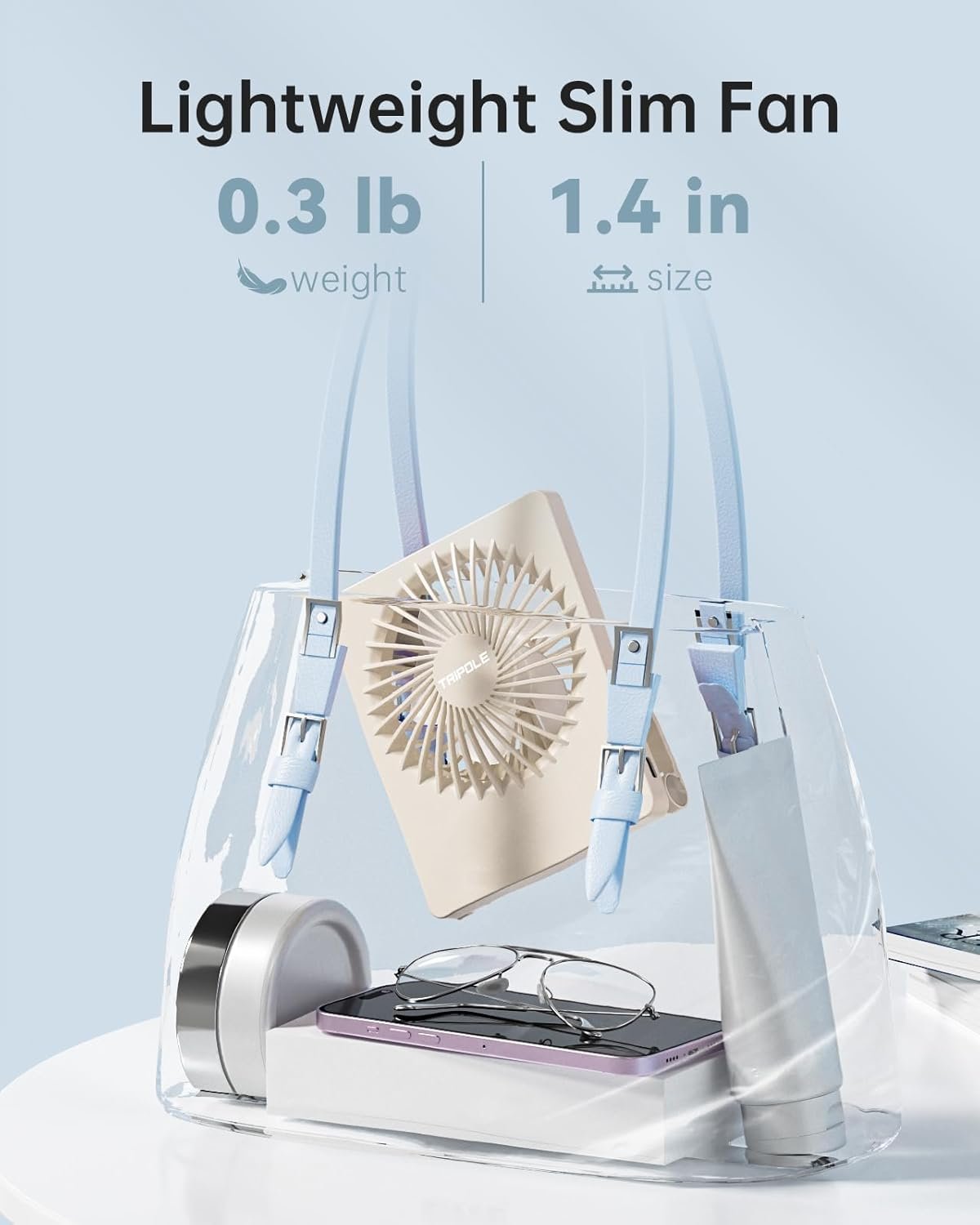 Portable & Rechargeable Desk Fan - Image 2