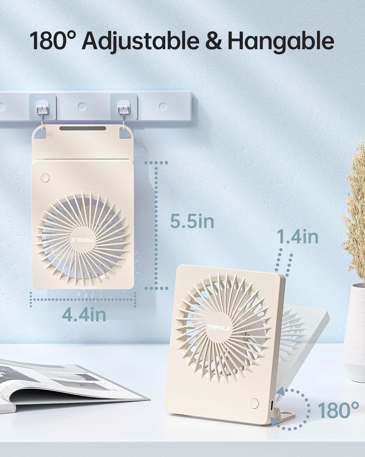 Portable & Rechargeable Desk Fan - Image 4